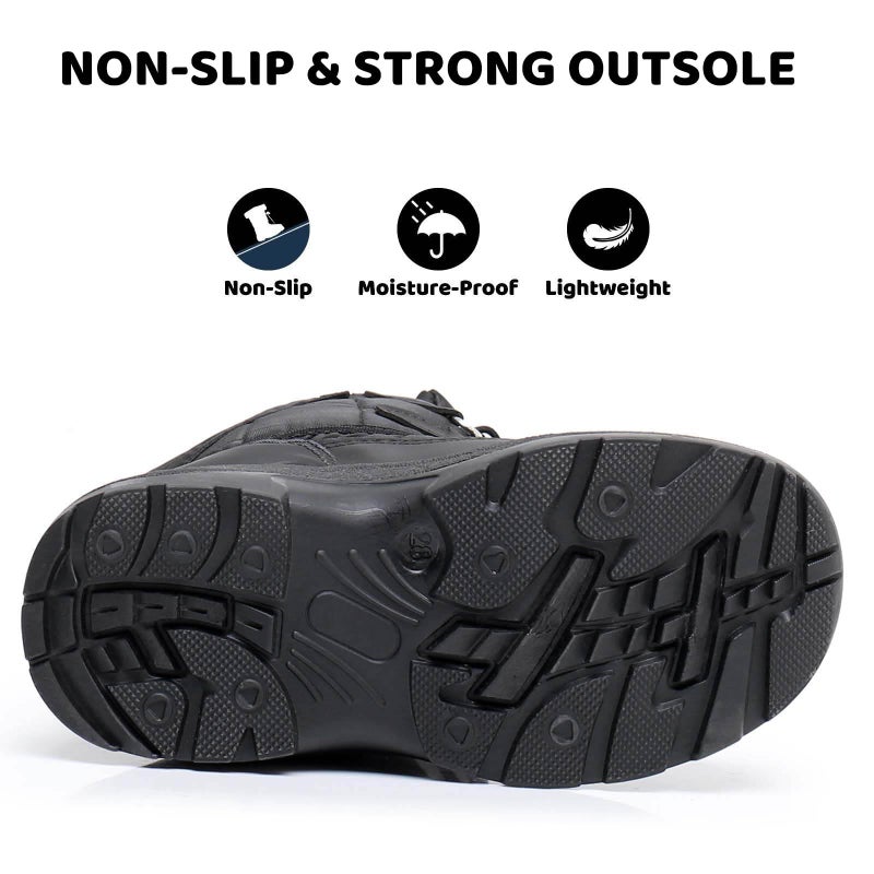 Apakowa Kid's Boys Girls Winter Snow Boots (Toddler/Little Kid) - Image 5